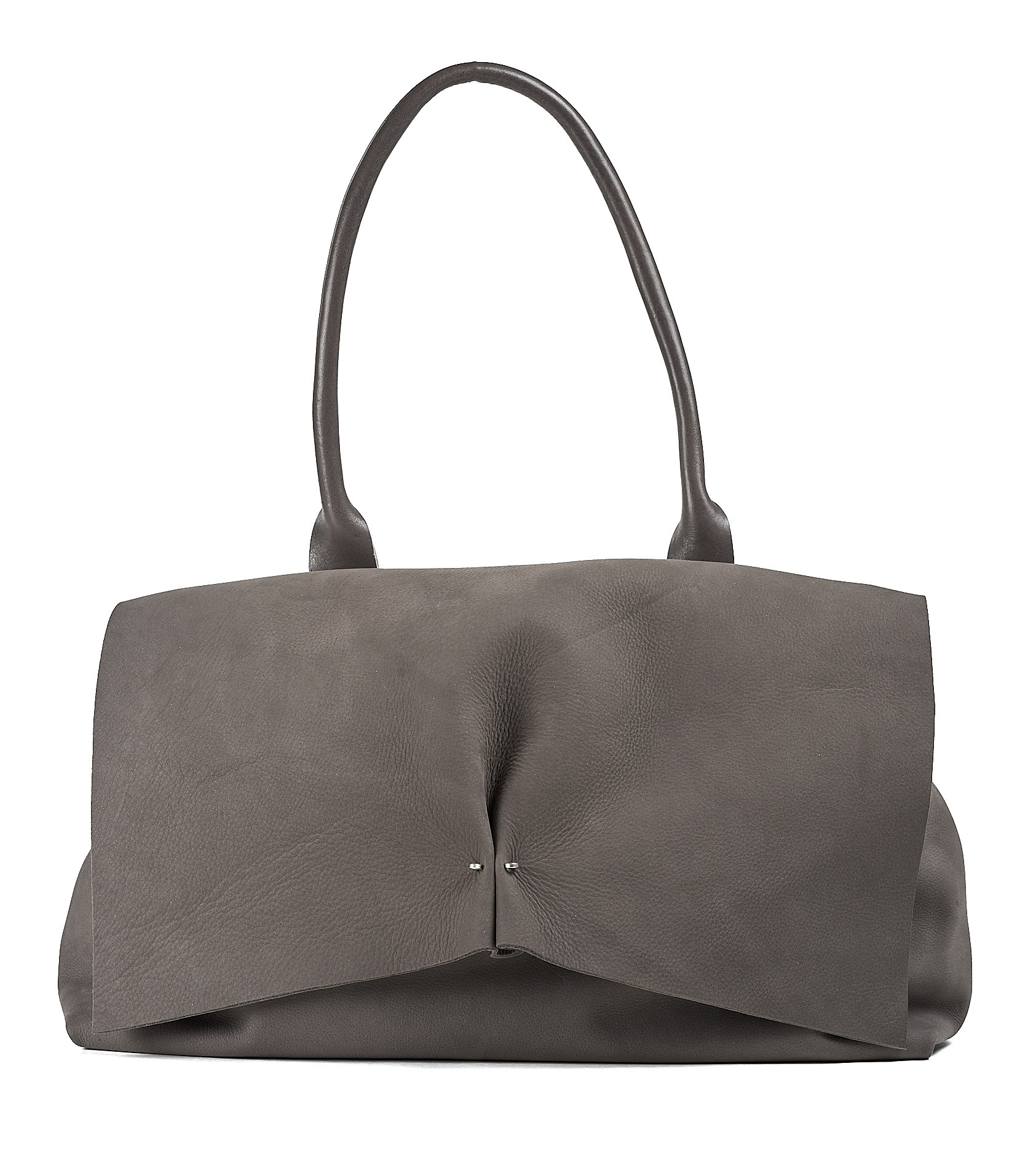 daniele basta leather and silver bags - FRONT